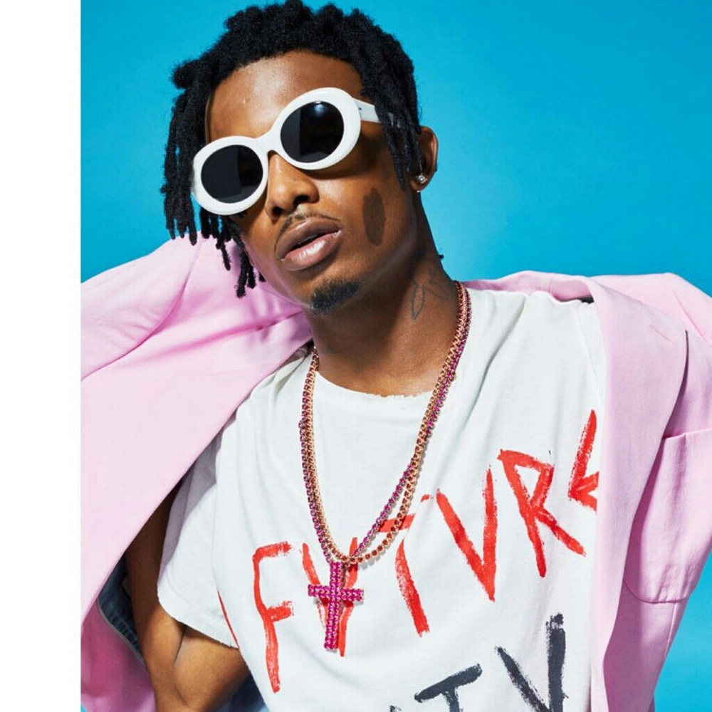 Clout Goggles Oval Mod Retro Thick Frame Rapper Hy - Picture 2 of 3